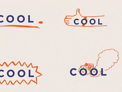 Cool Process branding doodle gravedigger illustration