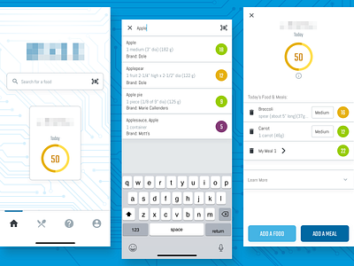 Micronutrient Tracker App UI