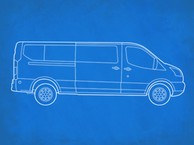 Transit blueprint ford transit outline sketch