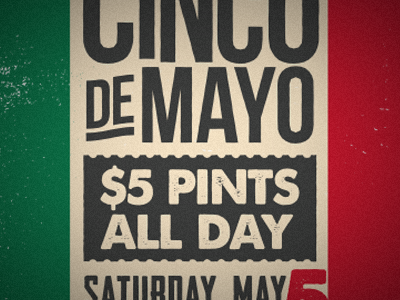 Cinco beer brewery pints poster