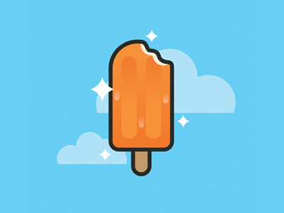 Dreamsicle clouds creamsicle icon orange sparkle summer treat yum