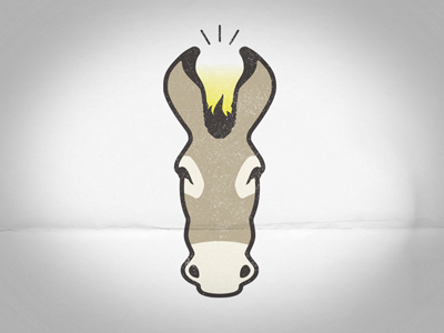 Smart Ass brilliant burrow donkey idea illustration light bulb logo mule smart smart ass vector