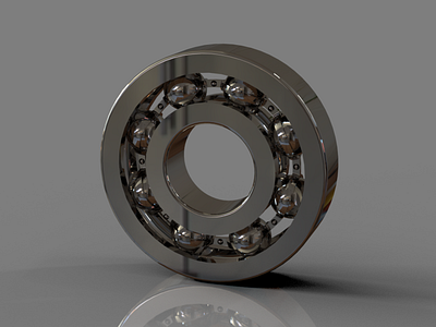 Ball Bearing 3d design render solidworks