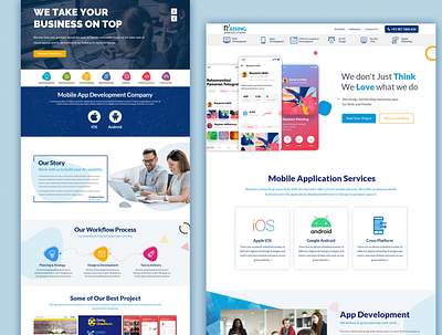 Design development service provider website design ui ux web