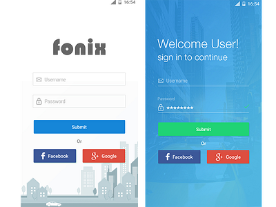 login screens app design ui ux