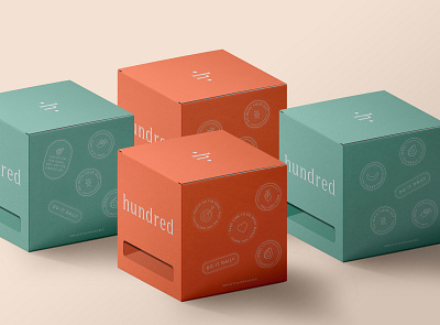 Hundred Packaging berlin brand design brand identity branding design logo logotype new york package packagedesign startup supplements typography vitamins