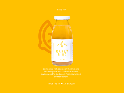 smoothie packaging berlin branding food and drink illustration lemon nature packaging packagingdesign smoothie typography