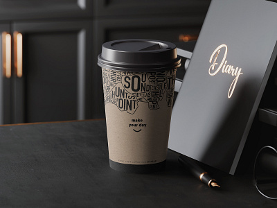 Paper Craft Coffee Cup Mockup PSD beverage branding coffee craft cup drink espresso lattee lid mockup paper takeaway
