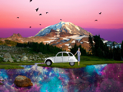 Collages Vol. III collage digital graphic design landscape nature photomontage pin up pop art pop surrealism retro vintage wacom