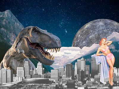 Collages Vol. V architecture collage comic digital dinosaur nature pin up planets sexy girls universe vintage
