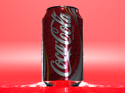 Cocacola shot 3d blender cocacola modelling rendering