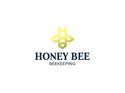 Bee Logo bee brand branding grid identity logo