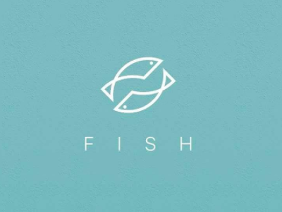 Fish branding grid grid system logo personal