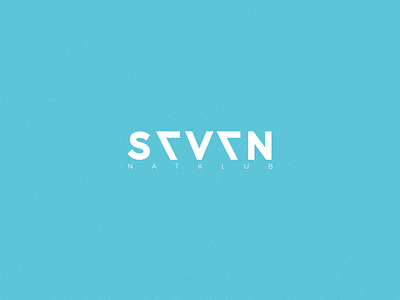 Seven - Nightclub art art director branding design first shot graphic identity logo negative space nightclub rebrand rebranding