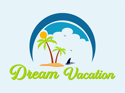 DREAM VACATION advertising branding design graphic design illustration logo typography vector