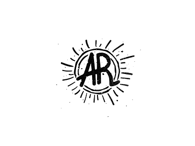 Ar Logo design lettering logo retro typography