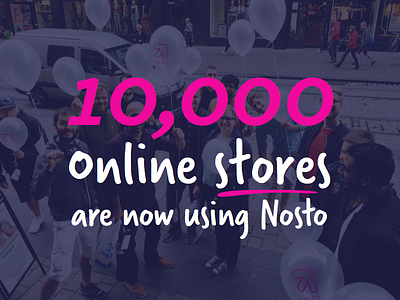 10k branding ecommerce magenta magento milestone nosto personalization pink prestashop shopify store typography
