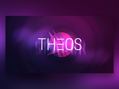 Theos abstract design freebie game marketing pink promo sketch ui violet