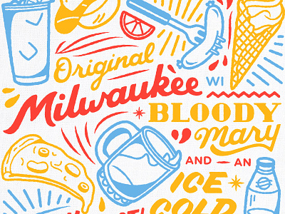 Milwaukee Foodie food hand lettering illustration lettering milwaukee wisconsin