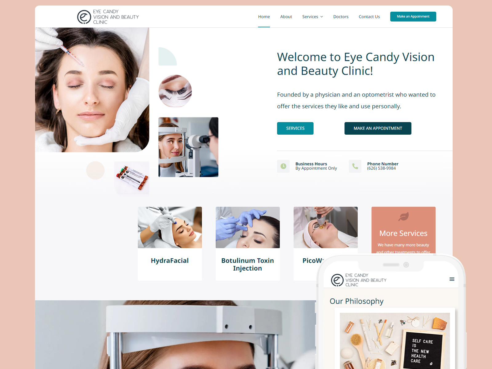 Eye Candy Vision and Beauty Clinic! by Tomorrow  Design on Dribbble