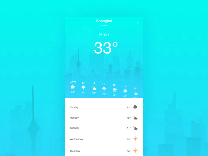 Weather interaction