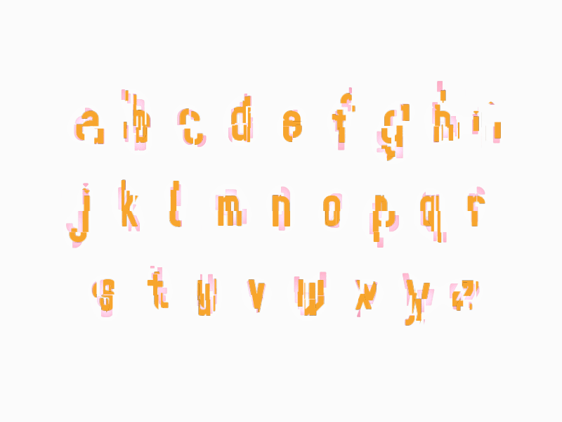 Font animation by Moranart on Dribbble