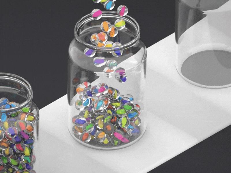 Loop Animation bead bottle cinema 4d design gif illustraion loop loop animation