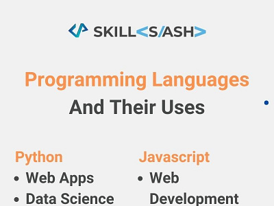Programming Languages And Their Uses by laxman katti on Dribbble