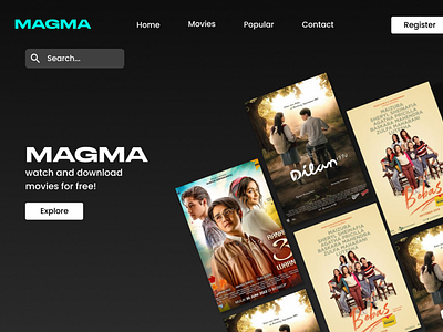 Landing page : Magma website