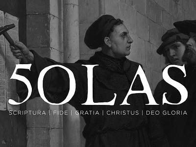 5 Solas typography