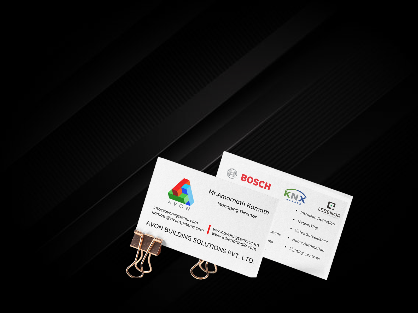 Business Card for Avon Building Solutions by Dhaval Jadhav on Dribbble