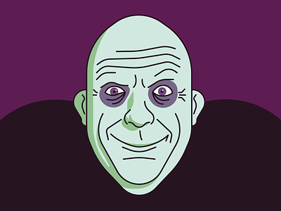 Uncle Fester addamsfamily bald creepy fester halloween illustration illustrator unclefester vector vectorillustration