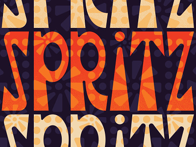 Spritz Type branding design illustration illustrator logo packaging pattern type typography vector