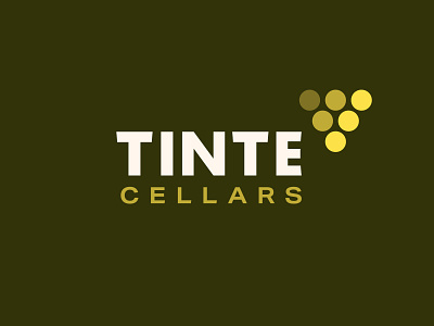 Tinte Cellars Logo branding cellar design green icon illustrator logo logo design tint typography vector wine winery