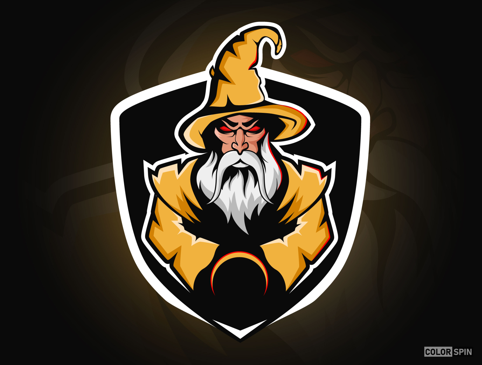 Wizard Mascot Logo Template Design Stock Vector (Royalty Free) 2001661706 |  Shutterstock