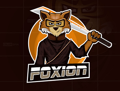 Fox Mascot Logo branding cartoon esportlogo fox logo icon illustration logo mascot logo portrait typography