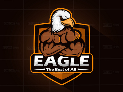 Eagle Mascot Logo bird branding esportslogo icon illustration logo mascot logo typography