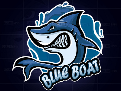 Shark Mascot Logo