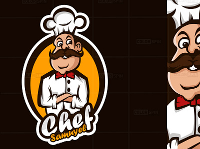 Chef Mascot Logo branding chef logo cooking esportlogo icon logo mascot logo typography vector