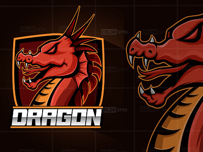 Dragon Mascot Logo branding dragon logo esportlogo illustration logo mascot logo vector