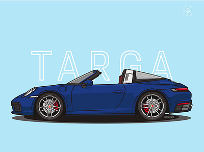 Porsche 911 Targa 911 design graphic design illustration porsche targa