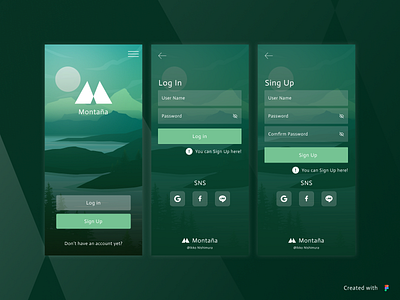 DailyUI 001 - App design for mountain lovers