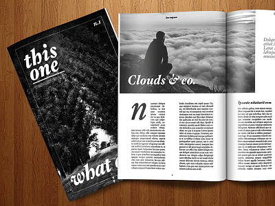 Magazine Layout Design - Cover & Inside cover design indesign layout magazine