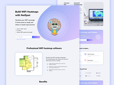 Landing page for Netspot challenge clean dailyui interface landing landing design landing page landing page design landingpage modern simple ui website