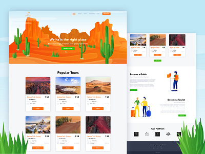 Wejha website design arabic landscape design tourism tourist travel agency travelling trouristic web web design webdesign website website design