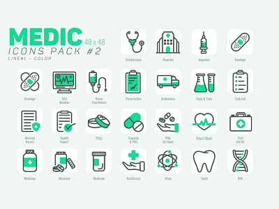 Medic Icons Set