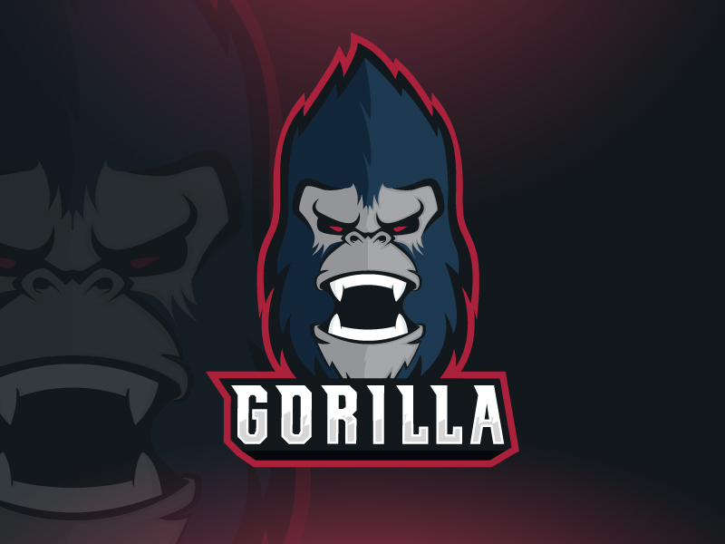 Gorilla Esport Mascot Logo Design By Saqibux On Dribbble