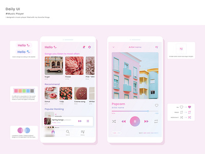 Music Player | Daily UI Challenge 005 dailyui design figma mobile music music player player ui