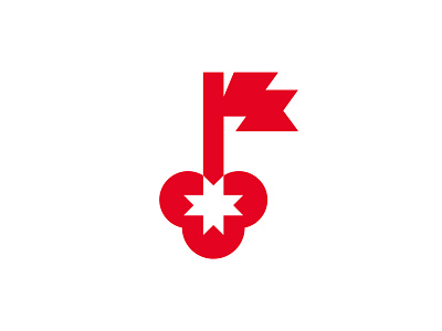 DaUR (ДаУР) city flag geometry key logo minimal republic star symbol udmurtia