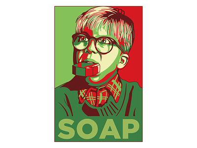 SOAP a christmas story christmas fudge hope leg lamp lifebuoy obama obey giant poster ralphie red rider shephard fairey soap